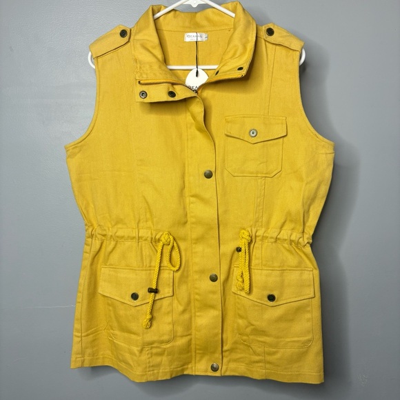 Qearal Women’s Yellow Vest Top Size L - Picture 1 of 3